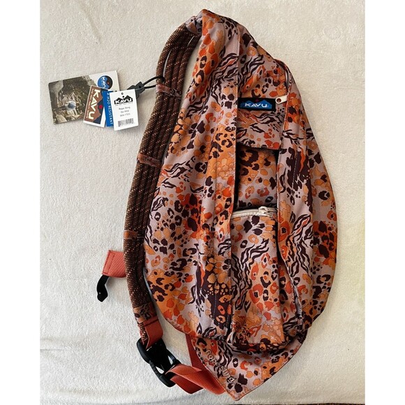Kavu Rope Sling Crossbody Bag Go Wild Safari Brand NEW NWT New With Tag Canvas - Picture 1 of 9